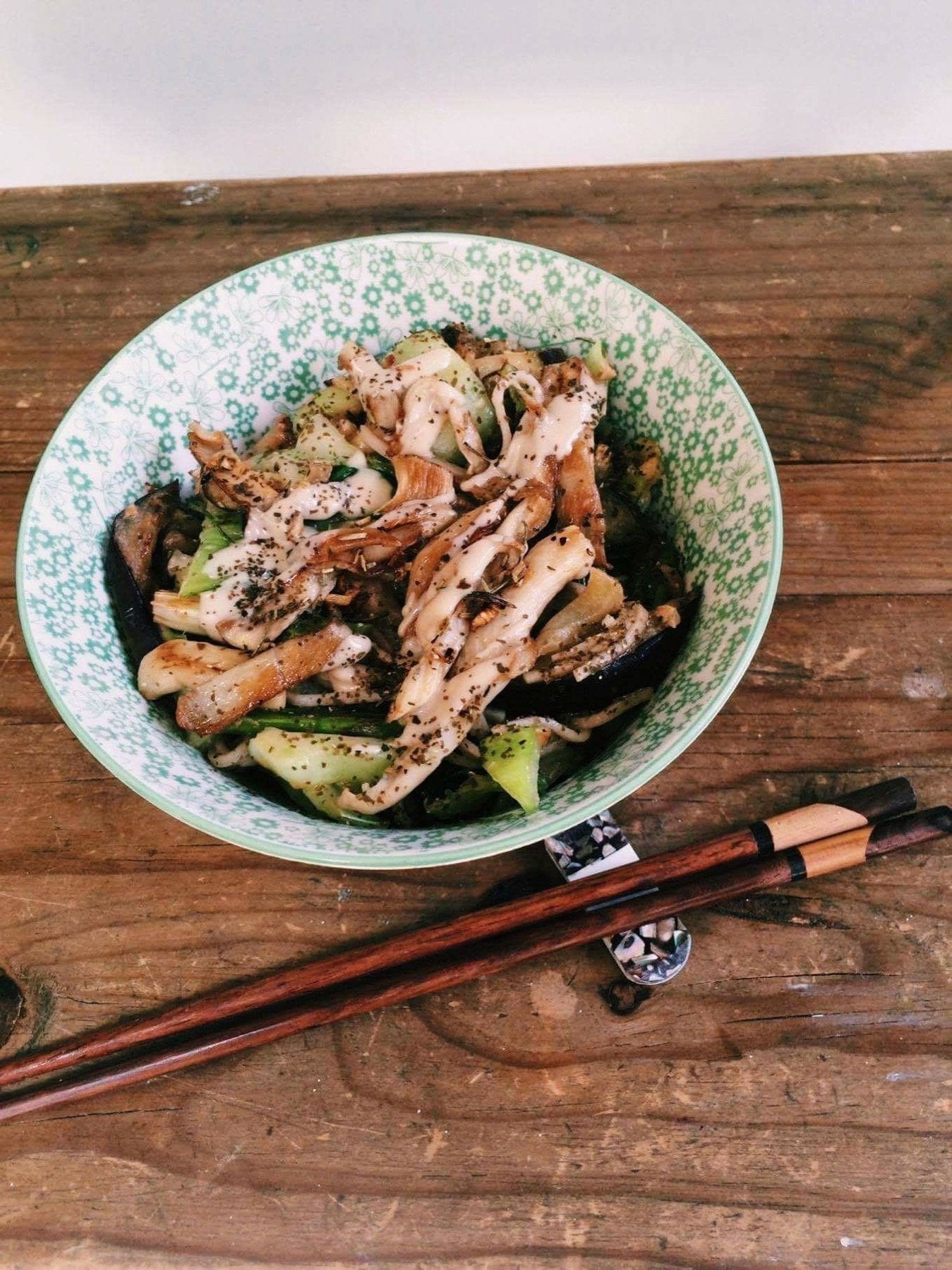 Oyster Mushroom & Greens Soba Bowl