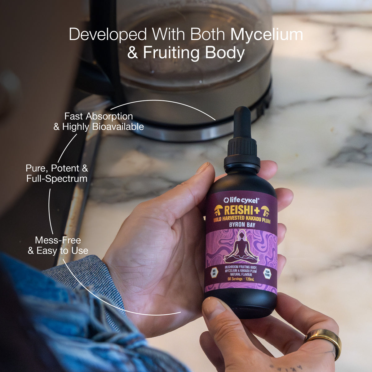 Reishi Mushroom Extract: Enhance Immunity & Relaxation – Lifecykel UK